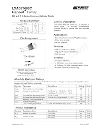 LXA08T600C Datasheet Cover