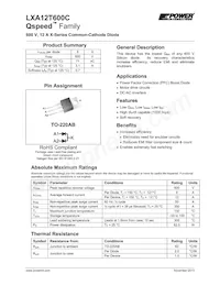 LXA12T600C Datasheet Cover