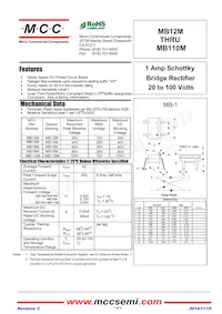 MB110M-BP Datasheet Cover