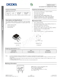 MBRB10200CT Datasheet Cover