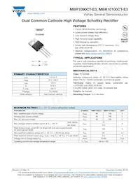 MBRB1090CT-E3/8W Datasheet Cover