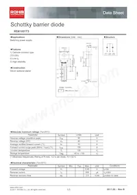 RSX1001T3 Datasheet Cover