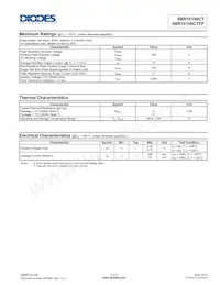 SBR10100CTFP Datasheet Page 2