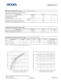 SBR20A100CTE Datasheet Page 2