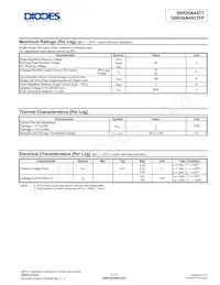 SBR20A45CTFP Datasheet Pagina 2