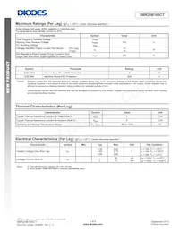 SBR20B100CT Datasheet Page 2