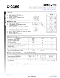 SDM03MT40-7 Datasheet Cover