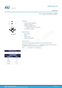STPS120L15TV Datasheet Cover