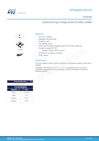 STPS200170TV1Y Datasheet Cover