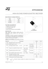 STPS3060CW Datasheet Cover