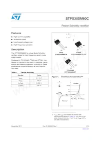 STPS30SM60CG-TR Datasheet Cover