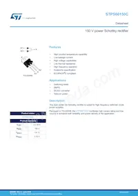 STPS60150CT Datasheet Cover