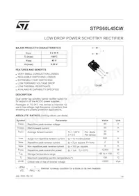 STPS60L45CW Datasheet Cover