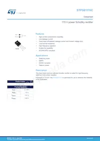 STPS61170CW Datasheet Cover