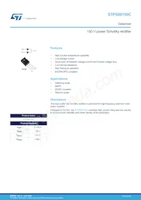 STPS80150CW Datasheet Cover