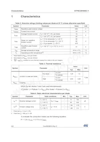 STPSC20H065CWY Datasheet Page 2