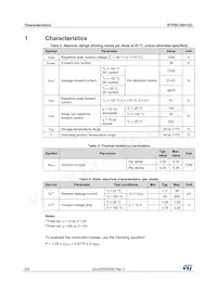 STPSC30H12CWL Datasheet Pagina 2