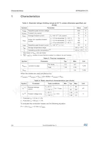 STPSC8TH13TI Datasheet Page 2
