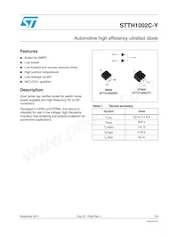STTH1002CGY-TR Datasheet Cover