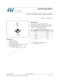 STTH120L06TV1 Datasheet Cover