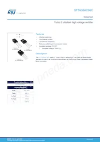 STTH30AC06CPF Datasheet Cover