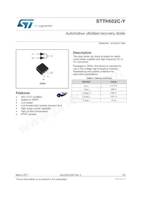 STTH602CBY-TR Datasheet Cover