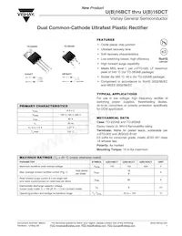 UB16DCT-E3/4W Datasheet Cover