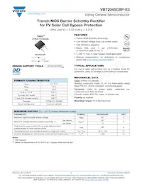 VBT2045CBP-E3/4W Datasheet Cover