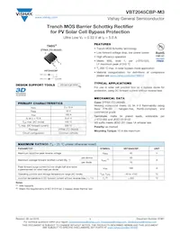 VBT2045CBP-M3/4W Datasheet Cover