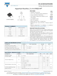 VS-8CWH02FNHM3 Datasheet Cover