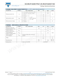 VS-MUR1620CT-N3 Datasheet Pagina 2