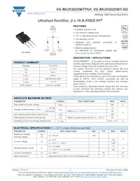 VS-MUR3020WT-N3 Datasheet Cover