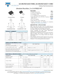 VS-MURB1020CTRHM3 Datasheet Cover