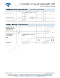 VS-MURB2020CTRHM3 Datasheet Page 2