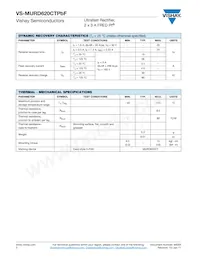 VS-MURD620CTTRLPBF Datasheet Page 2