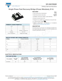 VS-SA61BA60 Datasheet Cover