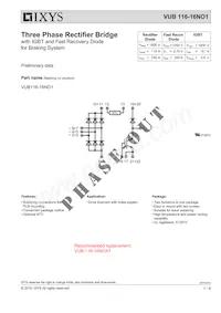VUB116-16NO1 Datasheet Copertura