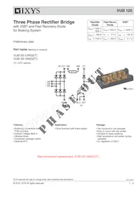 VUB120-16NO2 Datasheet Cover