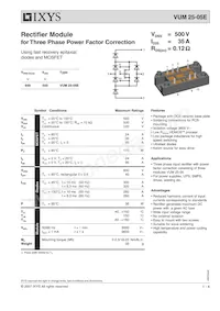 VUM25-05E Datasheet Cover