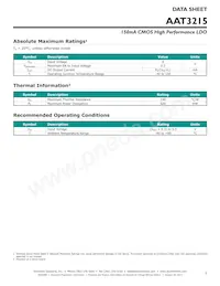 AAT3215IGV-3.6-T1 Datasheet Page 3