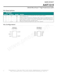 AAT3218IGV-3.0-T1 Datasheet Pagina 2
