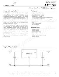 AAT3220IGY-3.3-T1 Datasheet Cover