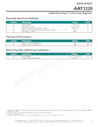 AAT3220IGY-3.3-T1 Datasheet Page 3