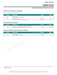 AAT3236IGV-3.3-T1 Datasheet Page 3