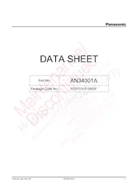 AN34001A-LC Datasheet Copertura