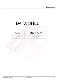 AN7705SP-E1 Datenblatt Cover