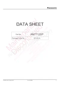 AN7712SP-E1 Datenblatt Cover
