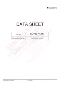 AN77L035M-E1 Datasheet Cover