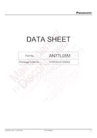 AN77L05M-E1 Datasheet Cover