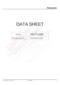 AN77L06M-E1 Datasheet Cover